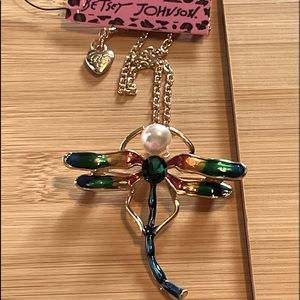 Betsey Johnson Dragonfly Necklace